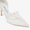 Aurelie 85 Ivory – czółenka jimmy choo z koronki w kolorze kości słoniowej z perłowymi zdobieniami Aurelie 85 Ivory – czółenka jimmy choo z koronki w kolorze kości słoniowej z perłowymi zdobieniami