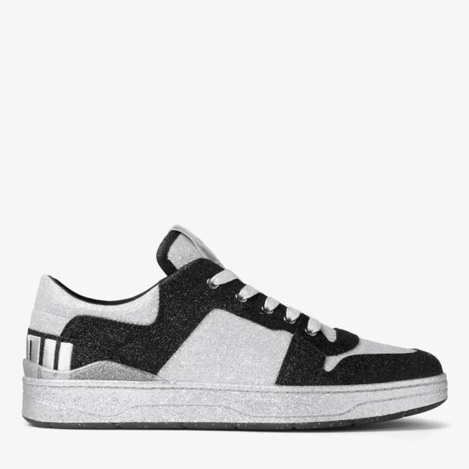 Buty sportowe Florent M z czarnej tkaniny z brokatem Buty sportowe Florent M z czarnej tkaniny z brokatem