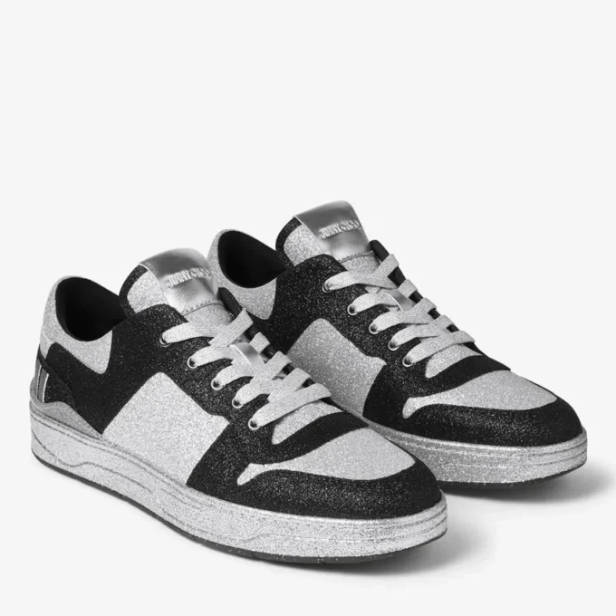 Buty sportowe Florent M z czarnej tkaniny z brokatem Buty sportowe Florent M z czarnej tkaniny z brokatem