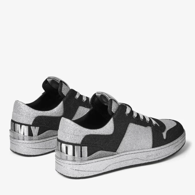 Buty sportowe Florent M z czarnej tkaniny z brokatem Buty sportowe Florent M z czarnej tkaniny z brokatem