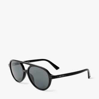 Czarne okulary przeciwsłoneczne Vira w stylu aviator