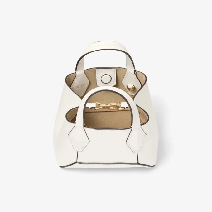 Diamond Tote Mini Latte Skórzana mini torba Diamond Tote Mini Latte Skórzana mini torba