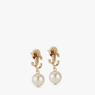 Kolczyki Jc Pearl Kolczyki na sztyfcie Jc Pearl z metalu w złotym wykończeniu