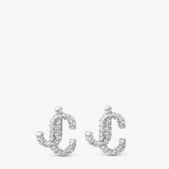 Kolczyki Jc Studs Kolczyki Jc Studs z metalu w srebrnym wykończeniu z kryształami Swarovskiego