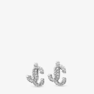 Kolczyki Jc Studs Kolczyki Jc Studs z metalu w srebrnym wykończeniu z kryształami Swarovskiego