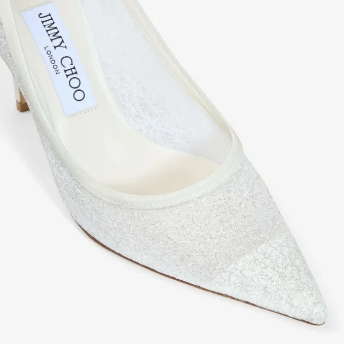 Love 85 Ivory Candyfloss Glitter Pumps Love 85 Ivory Candyfloss Glitter Pumps