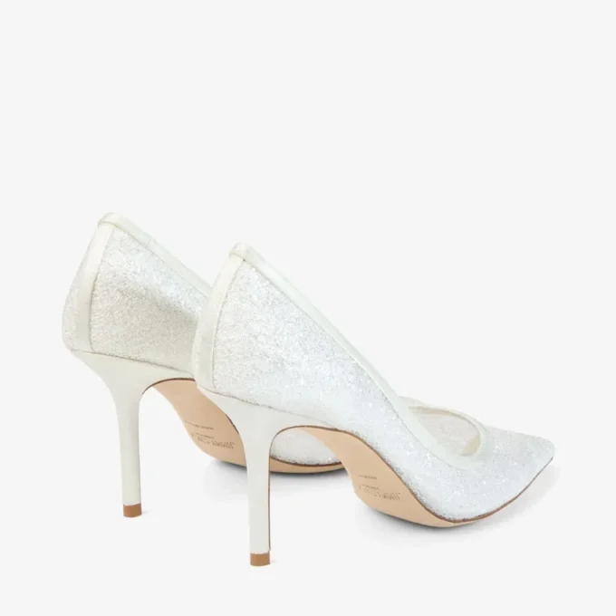 Love 85 Ivory Candyfloss Glitter Pumps Love 85 Ivory Candyfloss Glitter Pumps