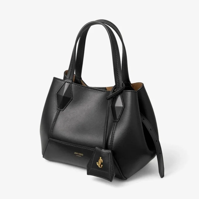 Mała czarna torba z cielęcej skóry Diamond Tote Mała czarna torba z cielęcej skóry Diamond Tote