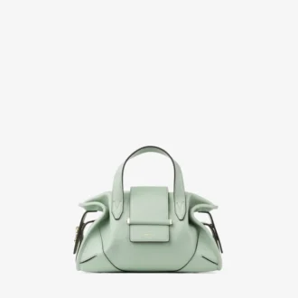 Mała torba podróżna Bar Holdall Torba podróżna z skóry Biker Verde
