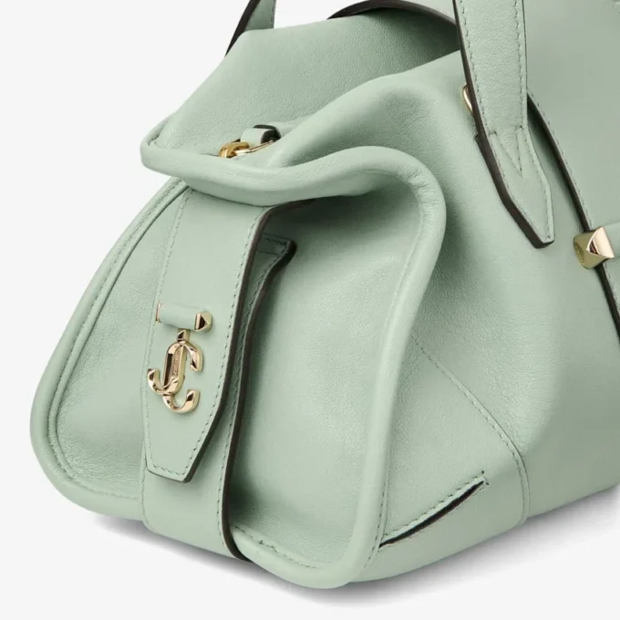 Mała torba podróżna Bar Holdall Torba podróżna z skóry Biker Verde Mała torba podróżna Bar Holdall Torba podróżna z skóry Biker Verde