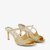 Mules Anise 75 w kolorze Platinum Ice Dusty Glitter Mules Anise 75 w kolorze Platinum Ice Dusty Glitter