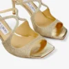 Mules Anise 75 w kolorze Platinum Ice Dusty Glitter Mules Anise 75 w kolorze Platinum Ice Dusty Glitter
