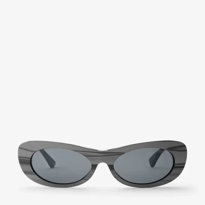 Okulary przeciwsłoneczne Danny Black Striped Oval Okulary przeciwsłoneczne Danny Black Striped Oval
