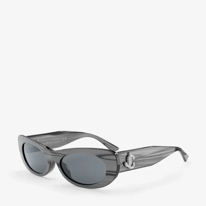Okulary przeciwsłoneczne Danny Black Striped Oval Okulary przeciwsłoneczne Danny Black Striped Oval