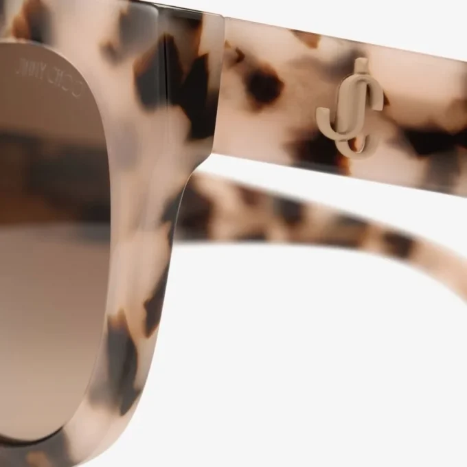 Okulary przeciwsłoneczne Kati Pink Havana Round Okulary przeciwsłoneczne Kati Pink Havana Round