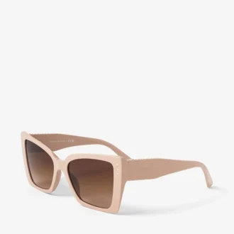 Okulary przeciwsłoneczne Lorea Beige Butterfly Frame