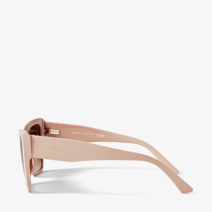 Okulary przeciwsłoneczne Lorea Beige Butterfly Frame Okulary przeciwsłoneczne Lorea Beige Butterfly Frame