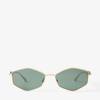 Okulary przeciwsłoneczne Zoey Gold Geometric