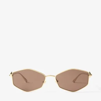 Okulary przeciwsłoneczne Zoey Gold Geometric