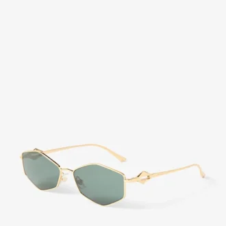Okulary przeciwsłoneczne Zoey Gold Geometric