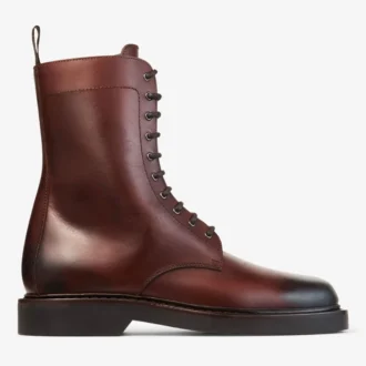 Rowan Derby Boot – botki z woskowanej skóry cielęcej w kolorze kasztanowym Rowan Derby Boot – botki z woskowanej skóry cielęcej w kolorze kasztanowym