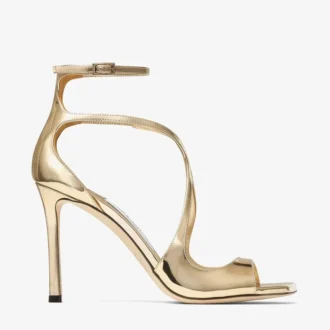 Sandały Azia 95 ze złotej skóry Liquid Metal Sandały Azia 95 ze złotej skóry Liquid Metal