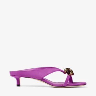 Sandały Emeri Stone 35 z fioletowej orchidei i ciemnego bursztynu Sandały Emeri Stone 35 z fioletowej orchidei i ciemnego bursztynu