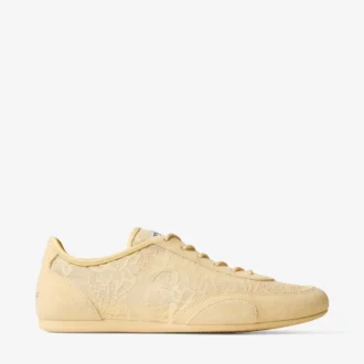 Sunny F Corn Mieszanka skór i sznurowadła jimmy choo Niskie trampki