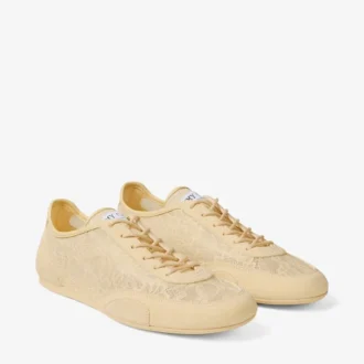 Sunny F Corn Mieszanka skór i sznurowadła jimmy choo Niskie trampki
