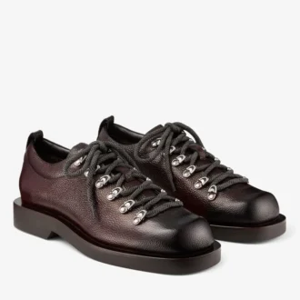Sznurowane buty Reeves z czekoladowej skóry typu scotch grain Sznurowane buty Reeves z czekoladowej skóry typu scotch grain