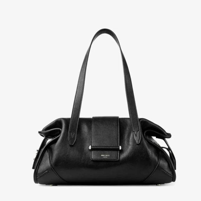 Torba Bar Holdall Medium Czarna torba Biker ze skóry Torba Bar Holdall Medium Czarna torba Biker ze skóry