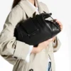Torba Bar Holdall Medium Czarna torba Biker ze skóry Torba Bar Holdall Medium Czarna torba Biker ze skóry