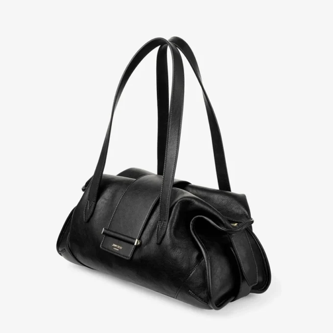 Torba Bar Holdall Medium Czarna torba Biker ze skóry Torba Bar Holdall Medium Czarna torba Biker ze skóry