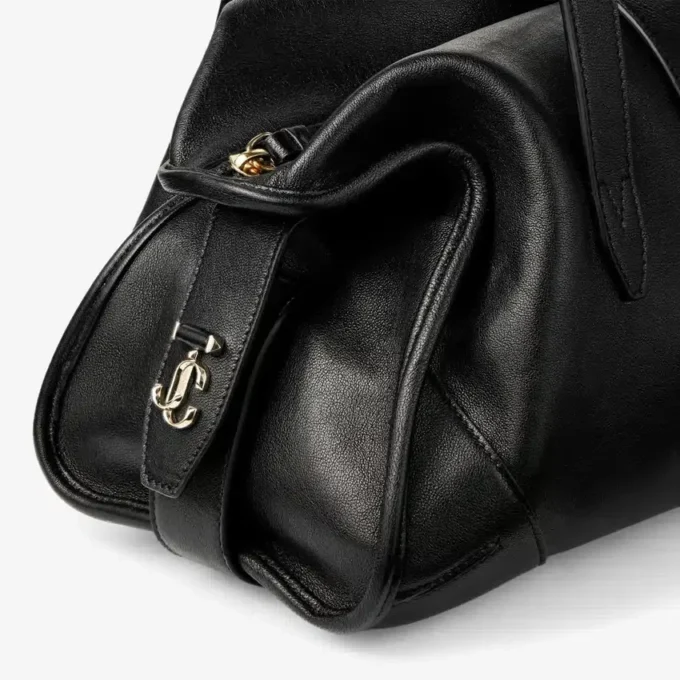 Torba Bar Holdall Medium Czarna torba Biker ze skóry Torba Bar Holdall Medium Czarna torba Biker ze skóry