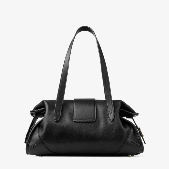 Torba Bar Holdall Medium Czarna torba Biker ze skóry Torba Bar Holdall Medium Czarna torba Biker ze skóry