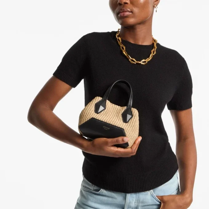 Torba Diamond Tote Mini z naturalnej rafii Torba Diamond Tote Mini z naturalnej rafii