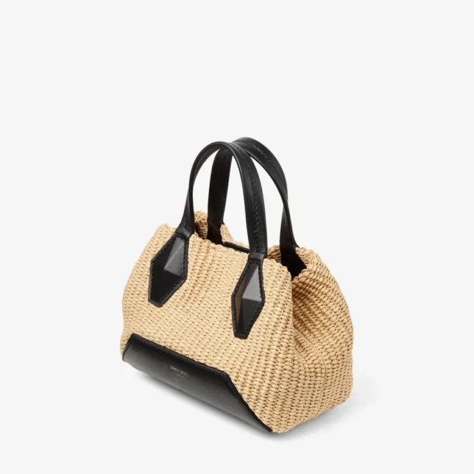 Torba Diamond Tote Mini z naturalnej rafii Torba Diamond Tote Mini z naturalnej rafii