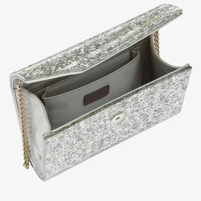 Torba z akrylu w kolorze Candy Champagne z grubym brokatem Torba z akrylu w kolorze Candy Champagne z grubym brokatem