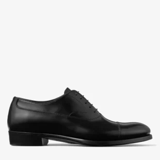 Vine Lace Up Czarne sznurowane buty z gładkiej skóry cielęcej
